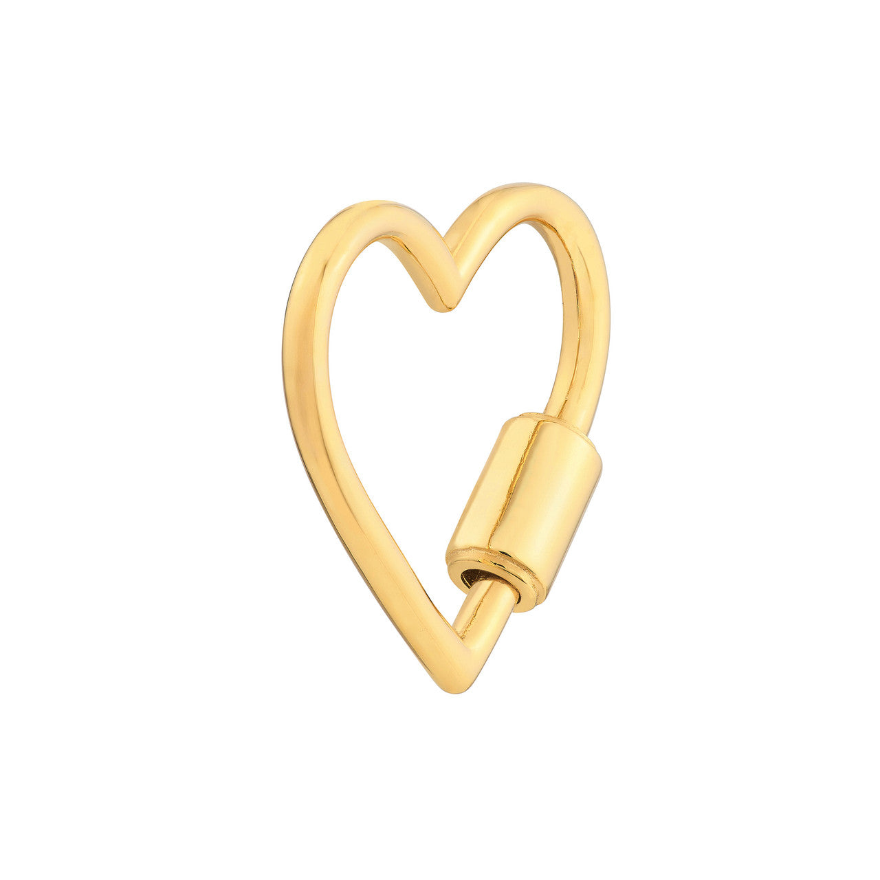 Heart Shaped Twist Barrel Lock Clasp